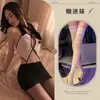 Lingerie Sensual Noturna Conjunto de Uniforme Policial Sexy Vazado com Gravata e Saia Bodycon