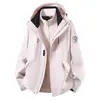 Chaqueta 3 en 1 para exteriores estilo Luojia para mujer, abrigo de montañismo cortavientos e impermeable, ropa de trabajo para hombre al por mayor
