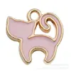 Popular Serie Rosa DIY Transfronteriza Aleación Esmalte Joyería Hecha a Mano Llavero Accesorios Pulsera Pendientes Colgantes