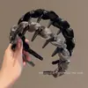 Faixa de Cabelo Alta para Mulheres 2025 Novo Estilo, Faixa de Cabelo com Toque de Luxo, Presilha de Cabelo Estilosa e Fashion, Faixa de Cabelo Dedicada para Lavar o Rosto, Acessório de Cabelo