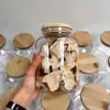 Frasco de almacenamiento sellado de vidrio de grado alimenticio, lata para té, almacenamiento de cáscara de mandarina seca, recipiente a prueba de humedad para granos de café, botella de almacenamiento engrosada