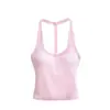Design Estilo Hot Girl, Camisole sem Costas com Bojo, Novo Top Esportivo Casual Slim-Fit Curto Versátil de Verão