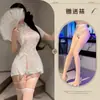 Qiaozi Novo Estilo Chinês Estilo Nacional Cheongsam Renda Gola Oblíqua Alça Fenda Feminina Vestido Retro Roupão Transparente