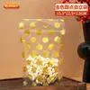 Bolsas Transparentes Autocierre de Lunares, Bolsas para Empaque de Alimentos, Bolsas de Pie con Diseño de Copos de Nieve para Repostería, Bolsas para Dulces y Galletas, Bolsas con Cierre de Cremallera al por Mayor