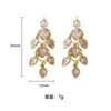 Pendientes Super Hada Gota de Agua Circonita Borla Larga Lujo Accesible Elegantes Pendientes Chapados en Oro Real de 18 Quilates Pendientes de Aguja de Plata