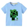 2026 Roupas Infantis de Jogos Transfronteiriços Camiseta de Manga Curta de Verão Camiseta Básica de Desenho Animado para Meninos Camiseta de Meia Manga para Bebê Top