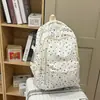 Mochila com Estampa de Desenho para Mulheres, Bolsa Escolar Fresca para Estudantes, Mochila de Grande Capacidade Ins Niche Transfronteiriça