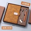 Caja de regalo para libreta de negocios con logotipo impreso personalizable, bloc de notas grueso A5, regalo para oficina y empresa.