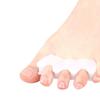 Cadena de tres agujeros hallux valgus separador de dedos dedo gordo hueso superposición de dedos corrección de dedos dedo femenino dedo masculino separador de dedos