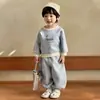 Conjunto Sin Costuras para Niños Primavera 2026 Nueva Sudadera y Pantalones para Bebé Primavera y Otoño Ropa para Bebés Conjunto de Dos Piezas