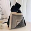 Bolso de Mano Nuevo 2024 Bolso Tejido Popular en Internet Bolso Tote Versátil Japonés y Coreano Bolso Casual para Mujer Bolso Tejido para Mujer