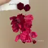 Rosa, Rosa! Acessórios de Franja de Pétalas Super Feéricos! Brincos Estilo Férias com um Toque Retro Francês de Luxo, Nicho