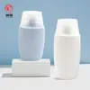 Botella de Loción de 30g, Botella de Base, Botella Cosmética, Botella Cuadrada Plana, Botella de Crema Impresa en Seda de PP, Material de Empaque para Botella de Crema de 50g