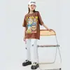 Ropa de Calle Hip-Hop Marca de Moda Ropa para Niños Verano Holgada Pasarela Traje Ropa para la Actuación de Tambores Hiphop para Niños Hombres