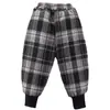 Ropa para Niños y Niñas, Pantalones de Lana de Cordero, Forrados de Felpa y Engrosados, Pantalones Integrados de Felpa a Cuadros para Niños Mayores, Pantalones de Invierno Cálidos para Niños