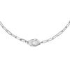 Collar para niñas, collar de esposas de acero de titanio de alta calidad para mujeres, collar de diseño de nicho para mujeres, cadena de suéter que combina con todo larga