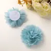 Mori pequeno fresco brilhante seda chiffon malha camélia diy flor acessórios grampo de cabelo adorno de cabeça flor de pescoço acessórios atacado