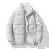 Casacos de Algodão de Inverno Novos para Casal 2023 Personalizados, Casacos de Algodão Acolchoados Grossos com Gola Alta Curtos Masculinos e Femininos Modernos e Bonitos, Jaquetas Quentes Masculinas