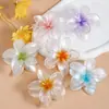 Presilha de Cabelo Flor de Frangipani Mais Vendida, Presilha de Garra para Cabelo, Presilha Tubarão, Tamanho Grande para Cabelos Grossos, Acessórios Populares, Joias Yiwu