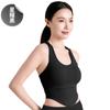 Nodin Traje de Yoga Push-up a Prueba de Golpes de Alta Resistencia, Traje de una Pieza con Copas, Chaleco Deportivo, Sujetador de Espalda en U para Mujer