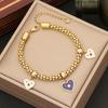 Europa y Estados Unidos nueva personalidad de joyería pulsera de elefante con gota de aceite moda pulsera de amor pulsera ojo de estrella B384