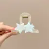 Presilha de Cabelo de Luxo Leve para Cabelos Finos, Presilha de Tubarão Florzinha Fofa Nova 2026, Pinça de Cabelo Grande de Acrílico para Mulheres