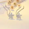 Novos Brincos Longos com Franjas de Estrela de Cinco Pontas Prata Agulha Venda Quente Brincos Simples Elegantes Versáteis Acessórios de Brincos de Luxo Leve