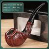 Cachimbo com Filtro Curvo, Lavável, Cachimbo Criativo de Ferro para Homens, Cachimbo para Tabaco Seco, Acessórios de Cachimbo Portáteis