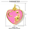 Collar Colgante de Corazón Goteante Planeta Luna Gato de Cobre Zircón Europeo y Americano Joyería Colgante Arcoíris Uva Champiñón para Mujer
