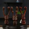 Palo de Rosewood para Raspar la Nariz Conejo Vaca Ciervo Masajeador Picazón Mandíbula Presión Sien Punto de Acupuntura Regalo para Madre y Personas Mayores