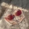 Estilo Francês Sexy Renda Roupa Íntima Algodão Fino Seios Pequenos Push-up Sutiã Ajustável Top Tubinho Sutiã com Barbatanas