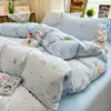 Reseñas de Compradores DisponiblesClase A 2026 Sábana Plaid Rayado Simple de Algodón Lavado Estampada y Sábana Ajustable Juego de Tres Piezas Cuatro