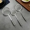 Escumador de Aço Inoxidável Doméstico, Peneira Filtro Doméstica para Leite de Soja e Suco, Coador de Cozinha, Separador de Óleo, Colher Escumadeira