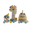 Escena de Decoración para la Primera Fiesta de Cumpleaños de Bebé con Temática de Serpiente, Decoraciones para Mejorar el Ambiente para Niños y Niñas, Fondo para Ceremonia de Cumpleaños Tablero Kt