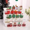 Selección estricta de decoraciones navideñas de dibujos animados creativas regalos navideños para niños tren pequeño ventana de madera adornos de escritorio