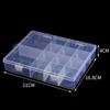 Caja Transparente de Plástico PP con 14 Compartimentos Desmontables Organizador de Caja para Chinchetas de Escritorio Clips para Libros Accesorios para Uñas Caja de Almacenamiento para Equipo de Pesca Venta al por Mayor