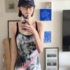 Traje de baño teñido con tinta para mujer, una pieza, nuevo 2025, piscina, entrenamiento deportivo profesional, traje de baño delgado de secado rápido para mujer