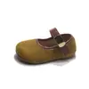 Zapatos Mary Jane para Niñas Birkenstock Retro de Corte Bajo con una Sola Tira 2026 Otoño Nuevos Zapatos Franceses para Conducir Zapatos Planos de Cuero