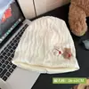 Gorro de oso para postparto, gorro para dormir, gorro para mujeres con cabeza grande, turbante cortavientos para postparto, gorro para el frío, mujeres, transfronterizo