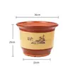 Maceta Grande de Cerámica, Maceta de Arcilla Morada, Maceta de Terracota para Orquídeas, Maceta Extra Grande de Cerámica Gruesa para Uso Doméstico para Clivia, Maceta de Pie para Bonsái