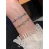 Brazalete Retro Exquisito de Diseño de Nicho Copo de Nieve de Invierno Circonita de Alto Brillo Ajustable Deslizante