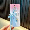 Lindo Colgante de Llavero Carrillón de Viento de Gato 3D con Lazo, Decoración para Bolso, Regalo Pequeño para Niñas, Venta al por Mayor