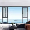 Puertas y Ventanas de Aluminio de Cinco Cámaras con Rotura de Puente Térmico Serie 112 para Decoración de Hogar de Hotel Sistema de Aislamiento Acústico para Balcones Ventanas de Aleación de Aluminio de Piso a Techo