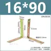 Soporte de Esquina en Ángulo Recto Chapado en Color Triángulo Rectángulo de 90 Grados Pieza de Conexión de Hierro Soporte de Fijación Tipo T Conector para Muebles Soporte para Estante Tipo L