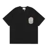 Camiseta Unisex de Manga Corta Suelta con Estampado del Logo Cross Casablanca Verano Casablanca Algodón Puro de Moda