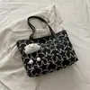 Bolsa Tote de Hombro Único de Gran Capacidad, Nueva Tendencia Casual 2026, Estampado de Estrellas, de Moda, para Viajes