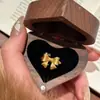Anillo Sencillo de Lazo Dorado Estilo Coreano, Moderno y Versátil para el Uso Diario, Anillo de Lazo Dorado Elegante y Único