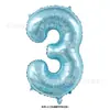 Globo de aluminio digital de 32 pulgadas versión delgada del 0 al 9 decoración de escena de fiesta de cumpleaños infantil