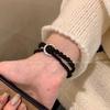 Estilo Chino Hebilla Segura Pulsera de Perlas Retro para Mujer Diseño Antiguo Fresco Pulsera de Gama Alta Estilo Nacional Novia Pulsera Sencilla