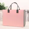 Bolsas de Fieltro Personalizadas al por Mayor, Bolsas Tote Simples de Color Sólido, Regalos Publicitarios Corporativos, Bolsas de Regalo, Bolsas Tote de Gran Capacidad
